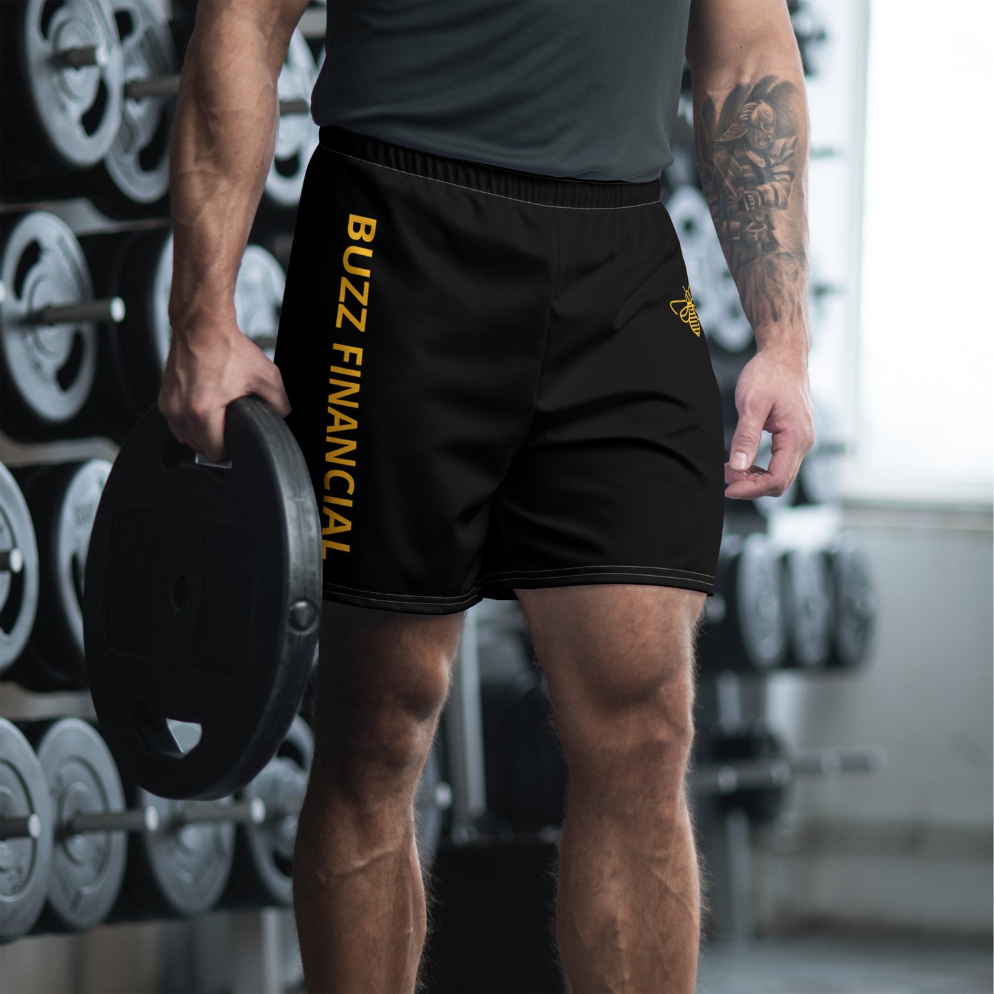 Buzz Financial Black Gym Shorts (Long)