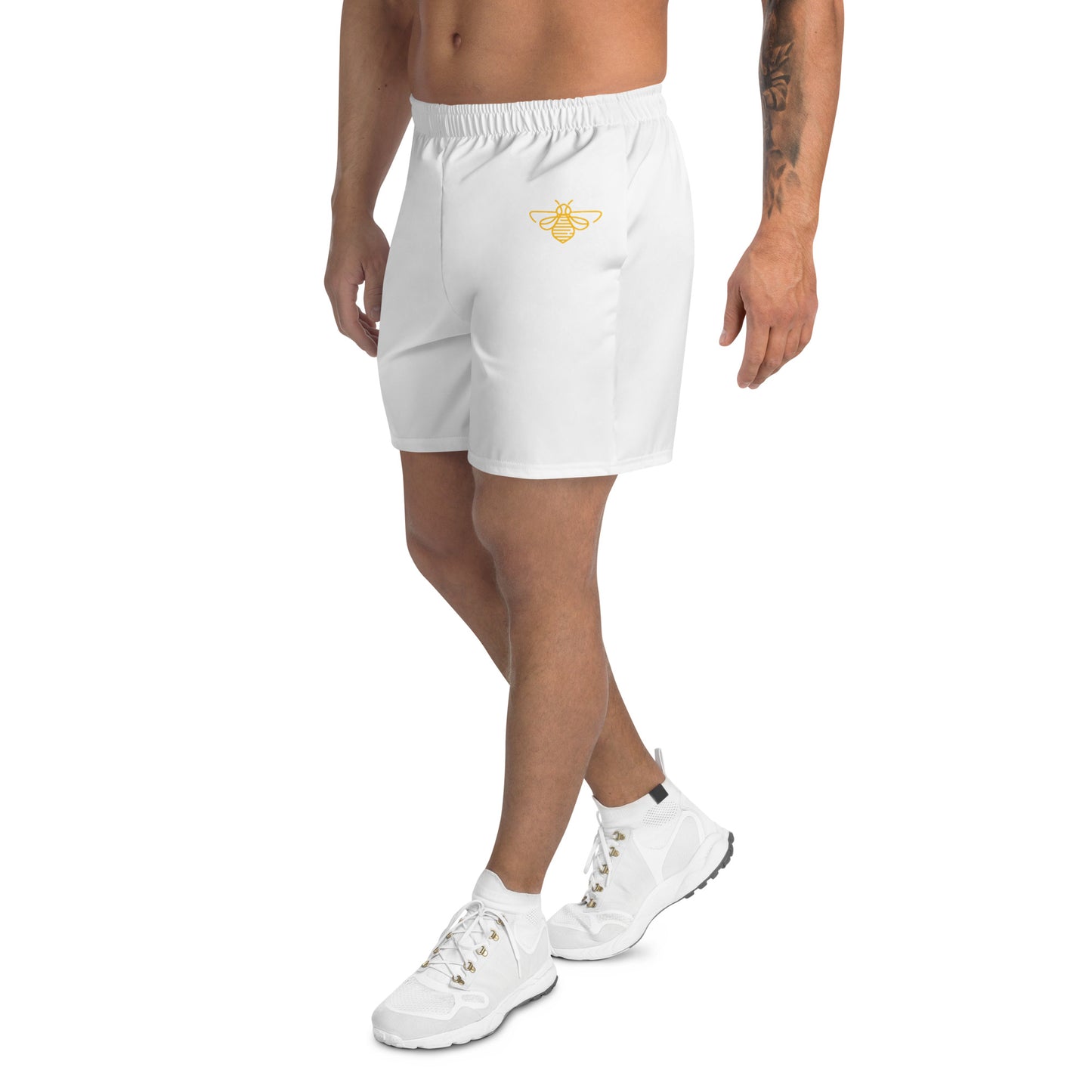 Buzz Financial White Gym Shorts (Long)