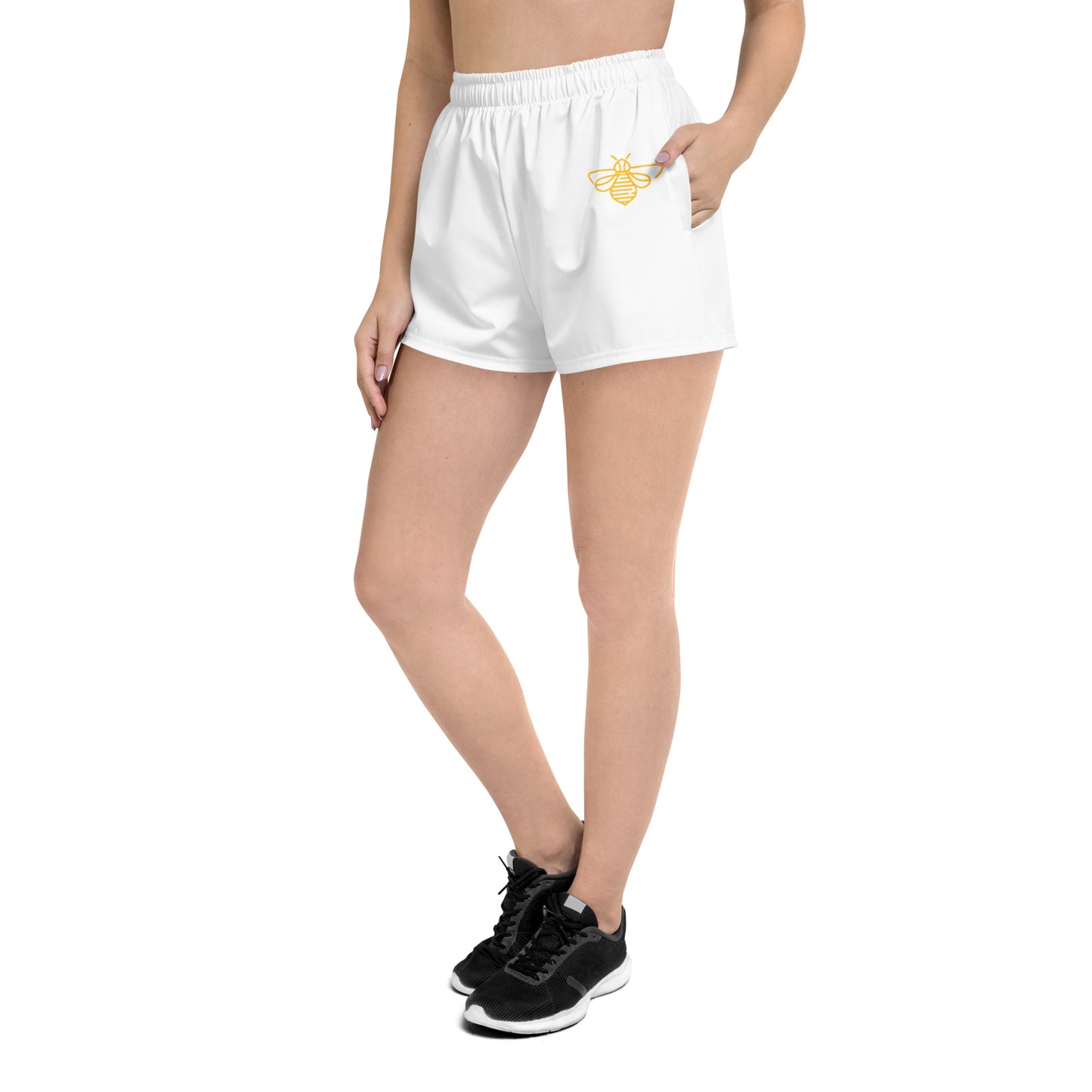 Buzz Financial White Gym Shorts