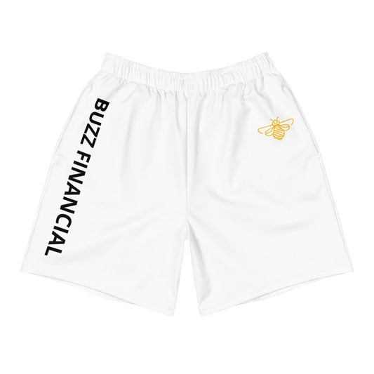 Buzz Financial White Gym Shorts (Long)