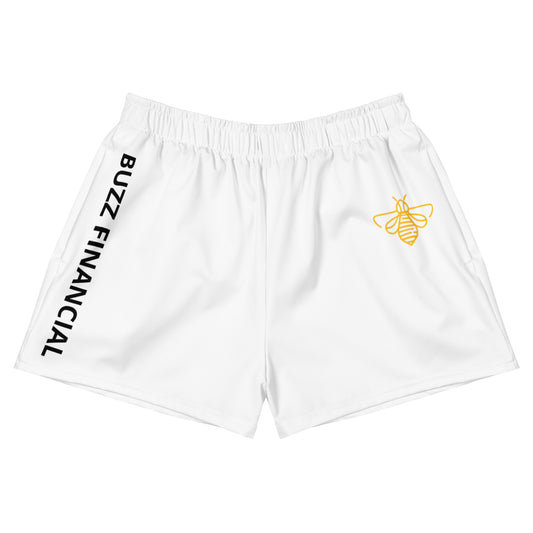 Buzz Financial White Gym Shorts