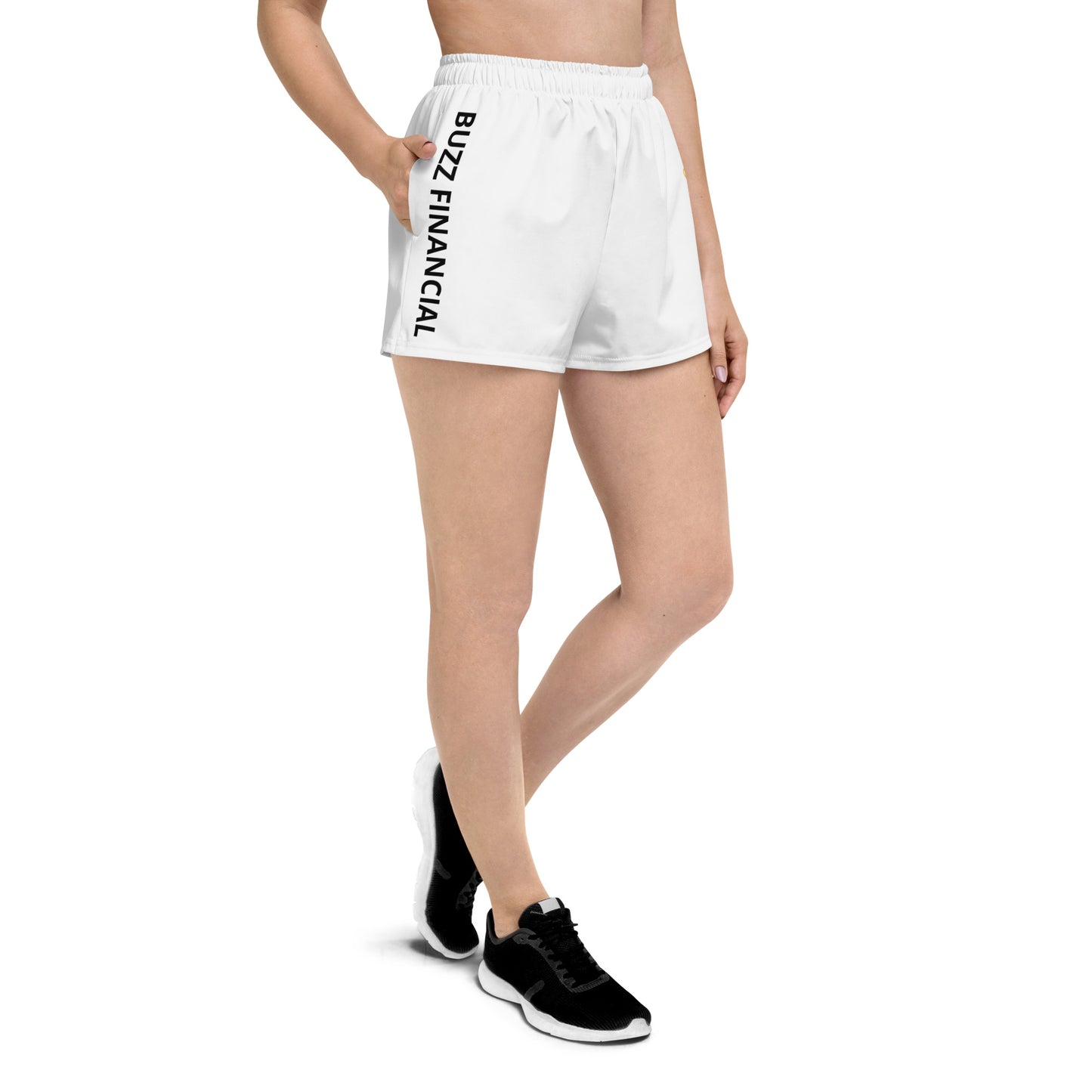 Buzz Financial White Gym Shorts