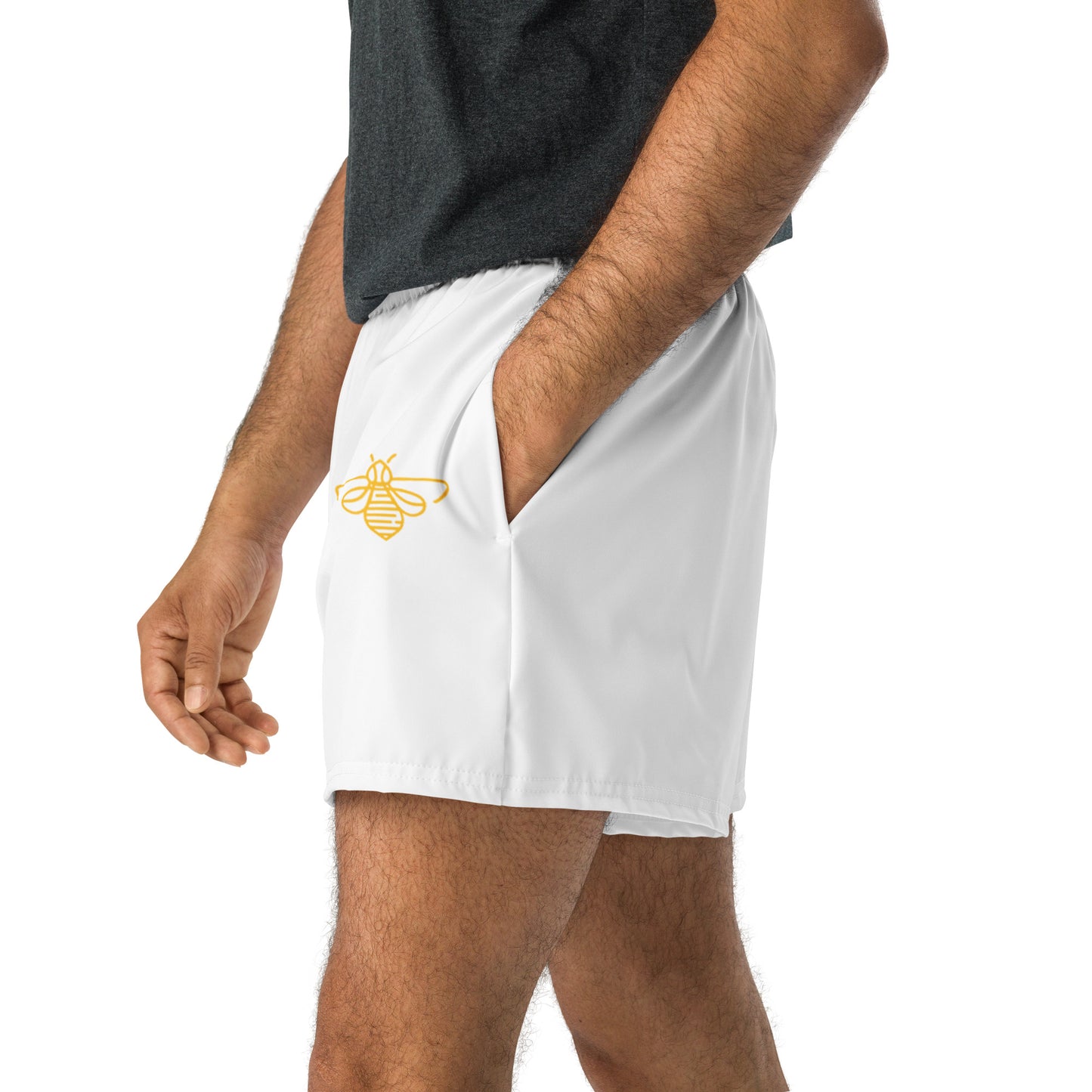 Buzz Financial White Gym Shorts